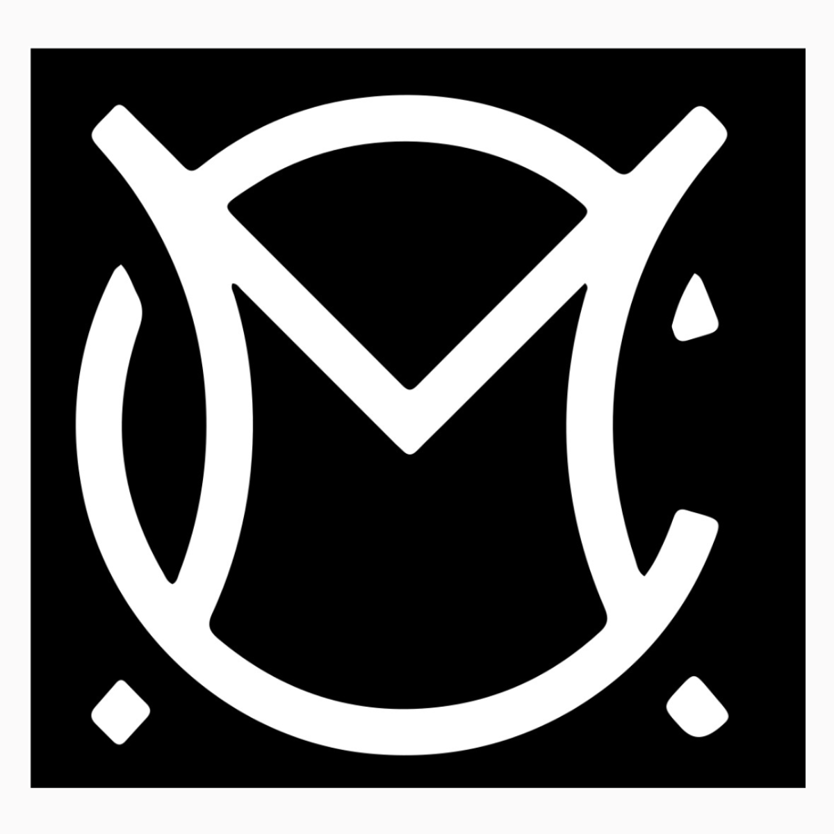 a logo showing an M and a C are intertwined to represent the uplifted hands and round nature of disability advocacy